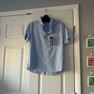 Vinyard Vines Boys Woven Tops Nylon whale shirt